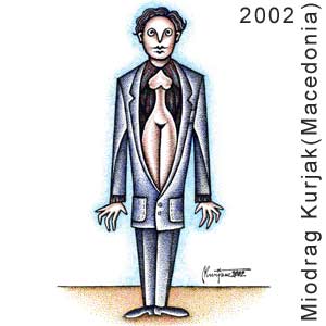 Miodrag Kurjak (Macedonia), JOY & SORROW contest, Dicaco, 2002