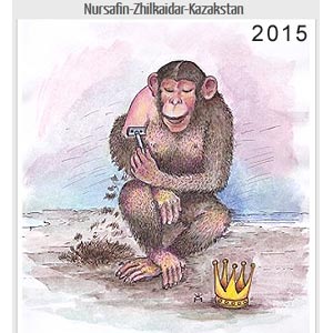 Nursafin Zhilkaidar (Kazakstan), 12th cartoon festival, Tabriz, 2015