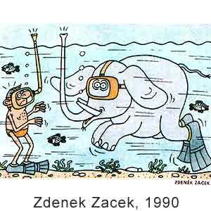 Zdenek Zacek, Novy Dikobraz(Praha), #  19, 1990