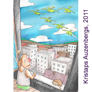 Kristaps Auzendergs, www. caricatura.ru, 07.09.2011