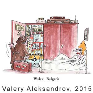 Valery Alexandrov(Bulgaria), HumoDeva cartoon contest, Romania, 2015